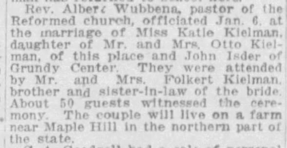 Clipping from The Courier